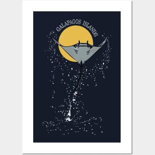 Galapagos Islands Stingray Posters and Art